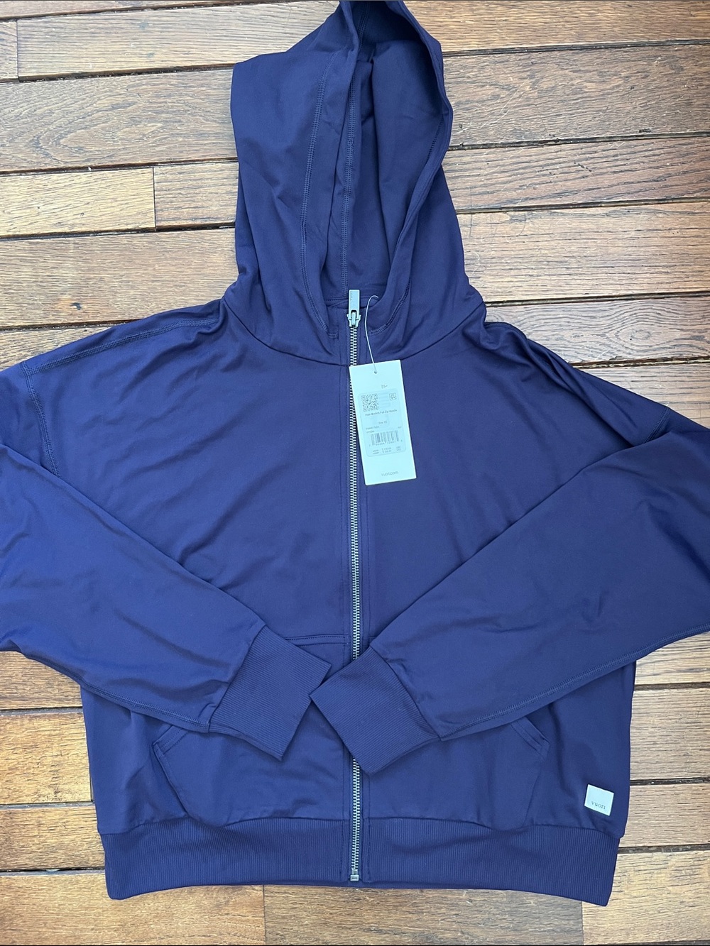 Vuori Velvet Violet Halo Modern Full Zip Hoodie Size XS New With Tag NWT